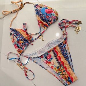 🌻3/$25 ZLK Colorful Floral Bikini Set